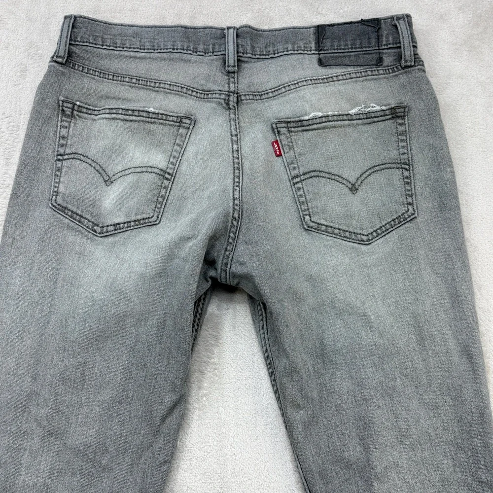 Levi's 511 Slim Fit Jeans Mens 34x30 Gray Stretch Denim Preppy Streetwear